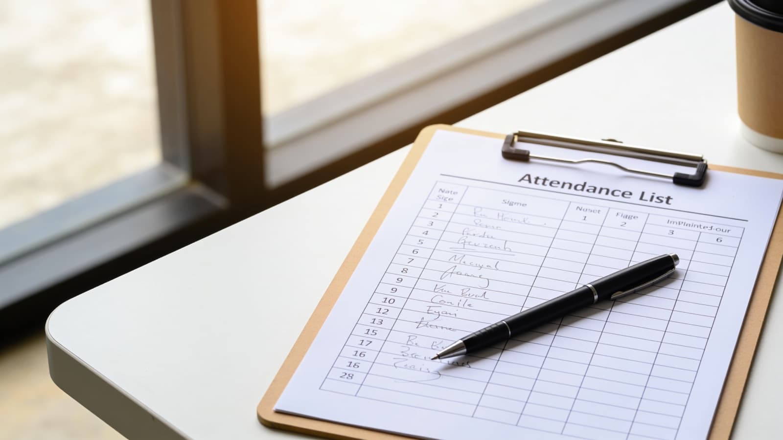 Attendance template (PDF, Word & Excel) – free download & guide