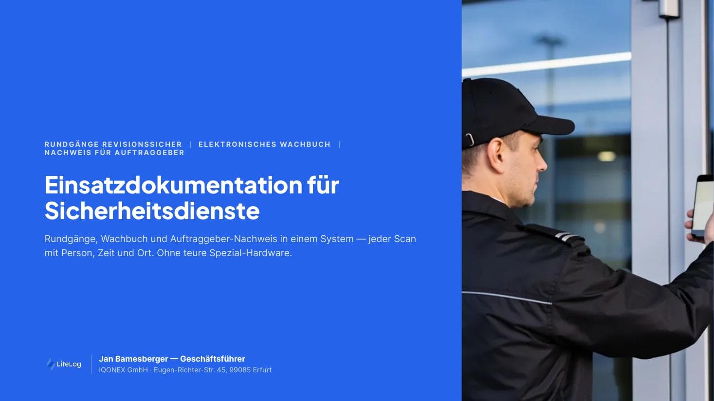 Cover of the brochure “Security Services — Evidence-Based Deployment Documentation”