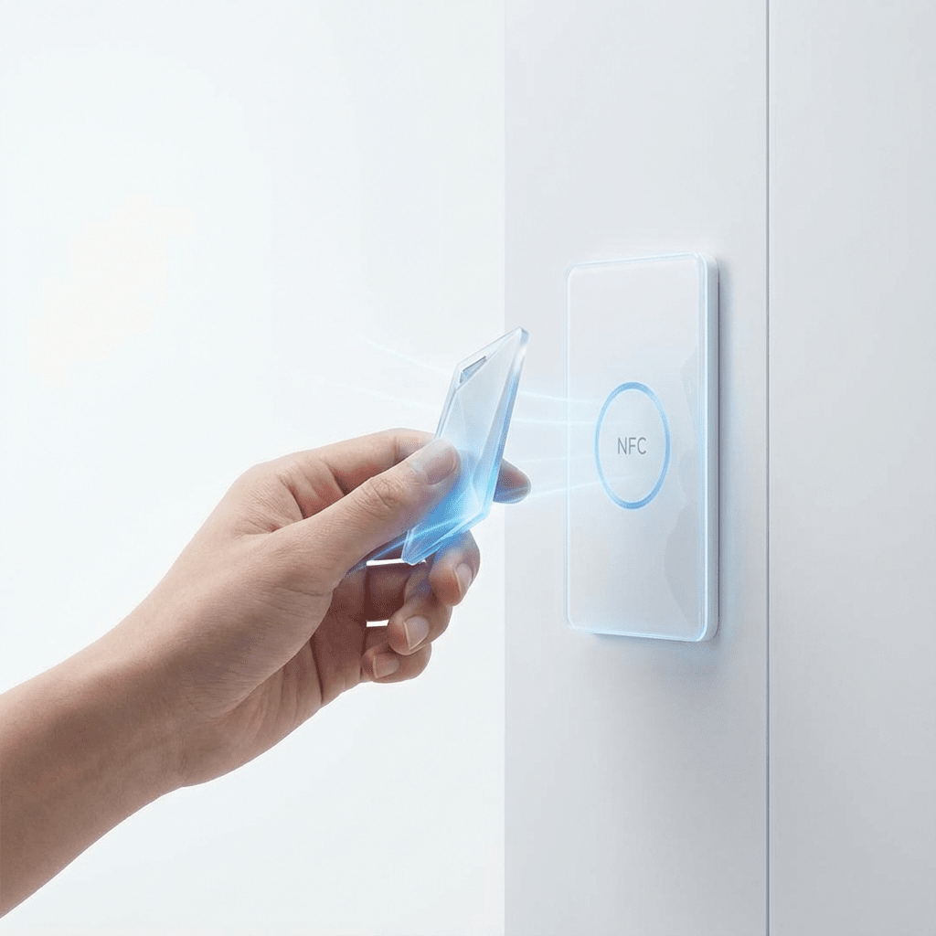 Stationäres NFC-Gerät zur Anwesenheitserfassung